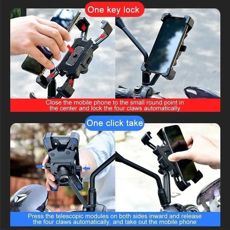 Suport Telefon Moto Scuter Atv Bicicleta pentru ghidon NOU