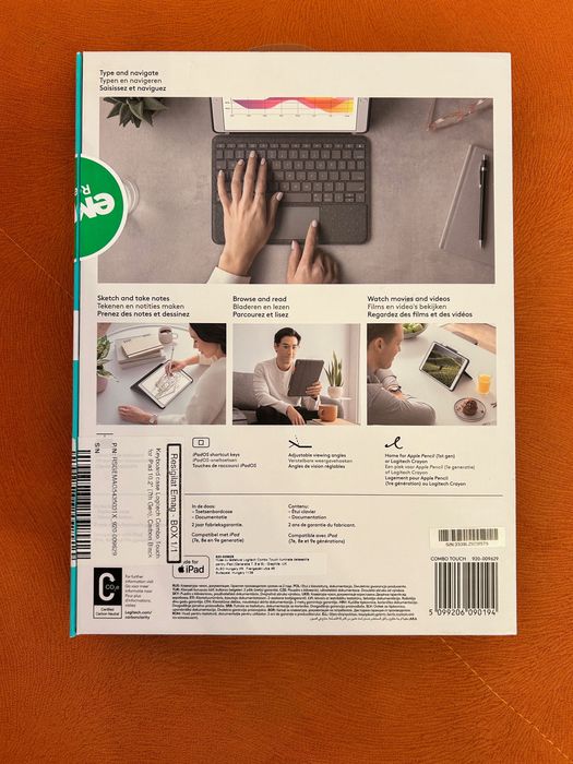 Husa Logitech Combo Touch - iPad 7,8,9, Grafit