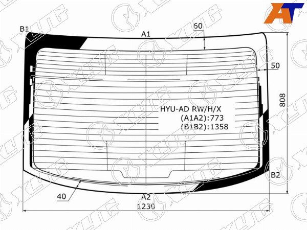 Стекло заднее с обогревом HYUNDAI ELANTRA 16-20 Hyundai Elantra