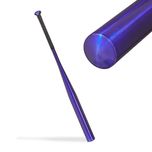 Bata baseball aluminiu usoara maner anti-alunecare albastru 34in 86cm