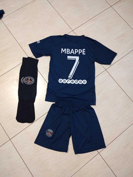 МБапе / Mbappe 7 PSG / ПСЖ Детски Екип с Чорапи 2023г Детско от 4до16г