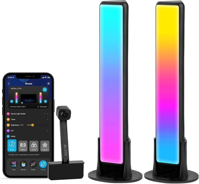 Lumini ambientale TV Govee H6054, RGBIC, Wi-Fi, fara camera inclusa