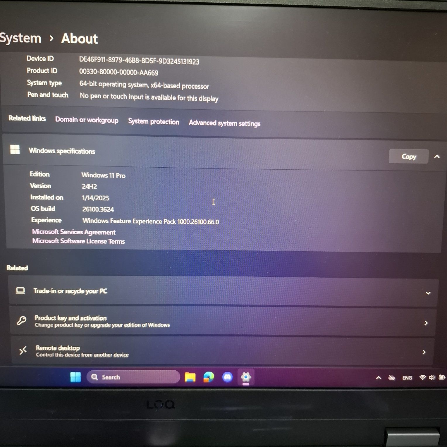 Продавам Lenovo LOQ 15IAX9