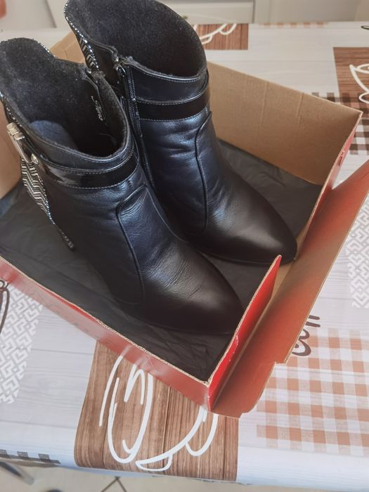 Ofertă, Botine de piele naturală nr. 37 noi, ofertă unica