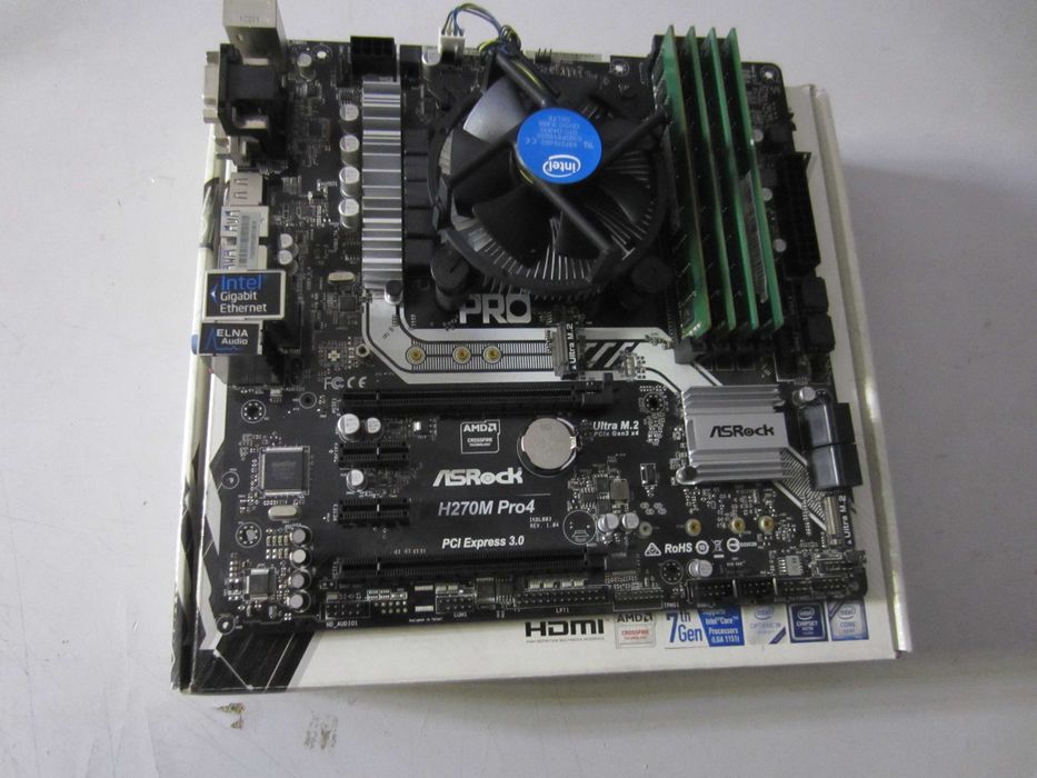 Комплект   i5-7500  + 16GB DDR4 + MB  H270M + FAN