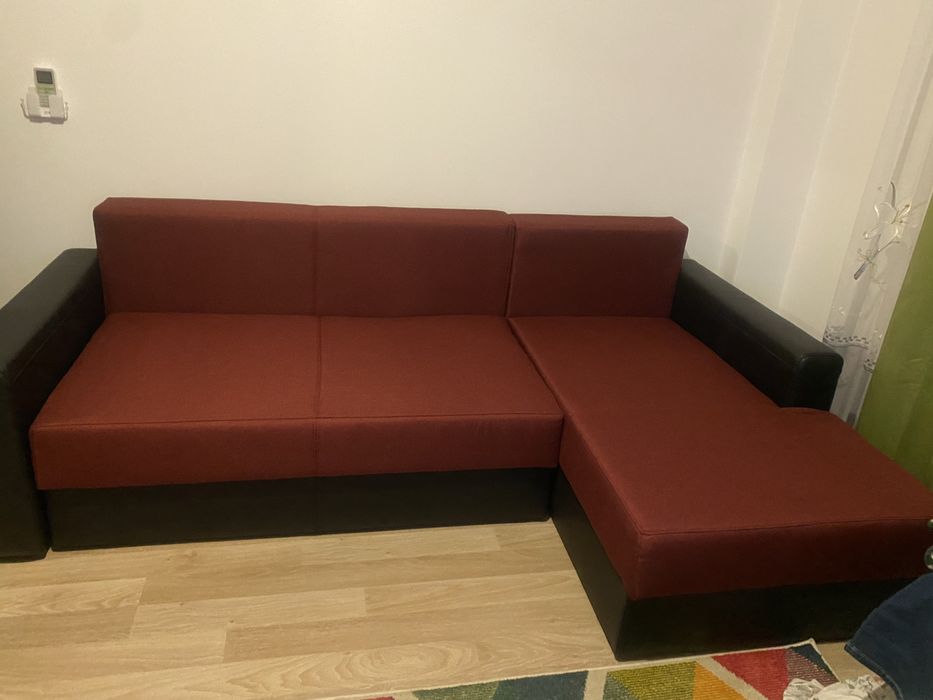 Vand coltar, extensibil, cu lada de depozitare aproaope nou