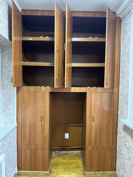 Шкаф полка встроенная 180-190см для балкона