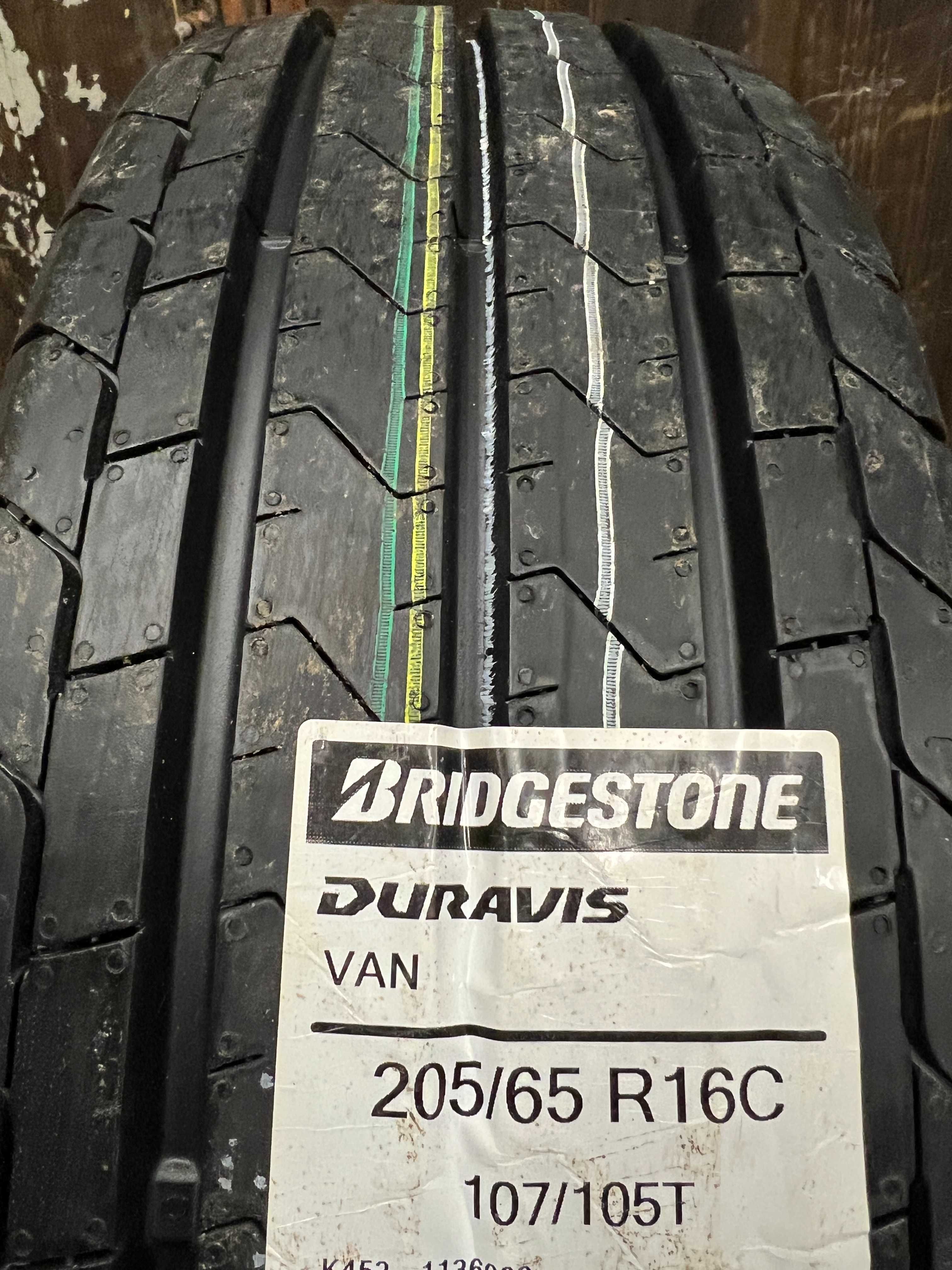 4 Нови летни бусови гуми 205/65R16C Bridgestone Duravis Van 107/105T