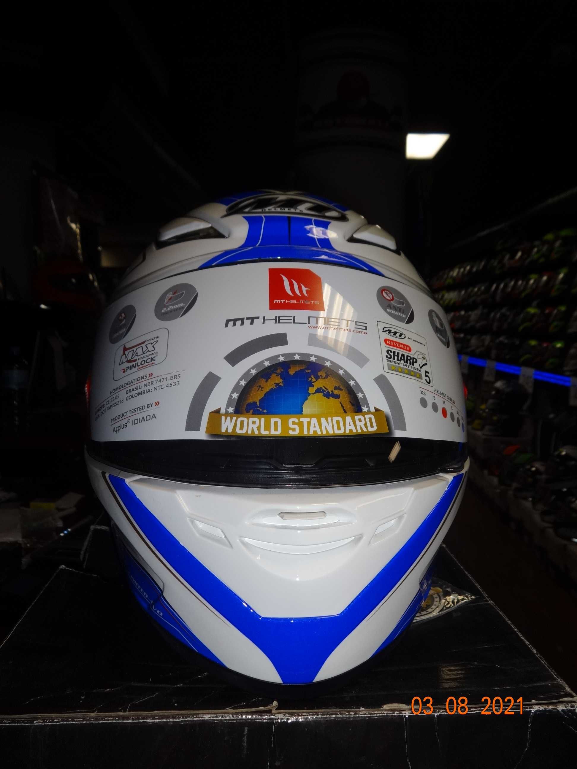 каска MT Helmets каска Revenge различни разцветки пистова мото каска