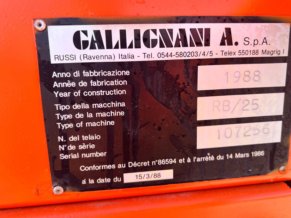 Presa gallignani RB 25