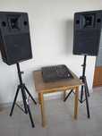 Sistem audio format din mixer activ și boxe 12 inci