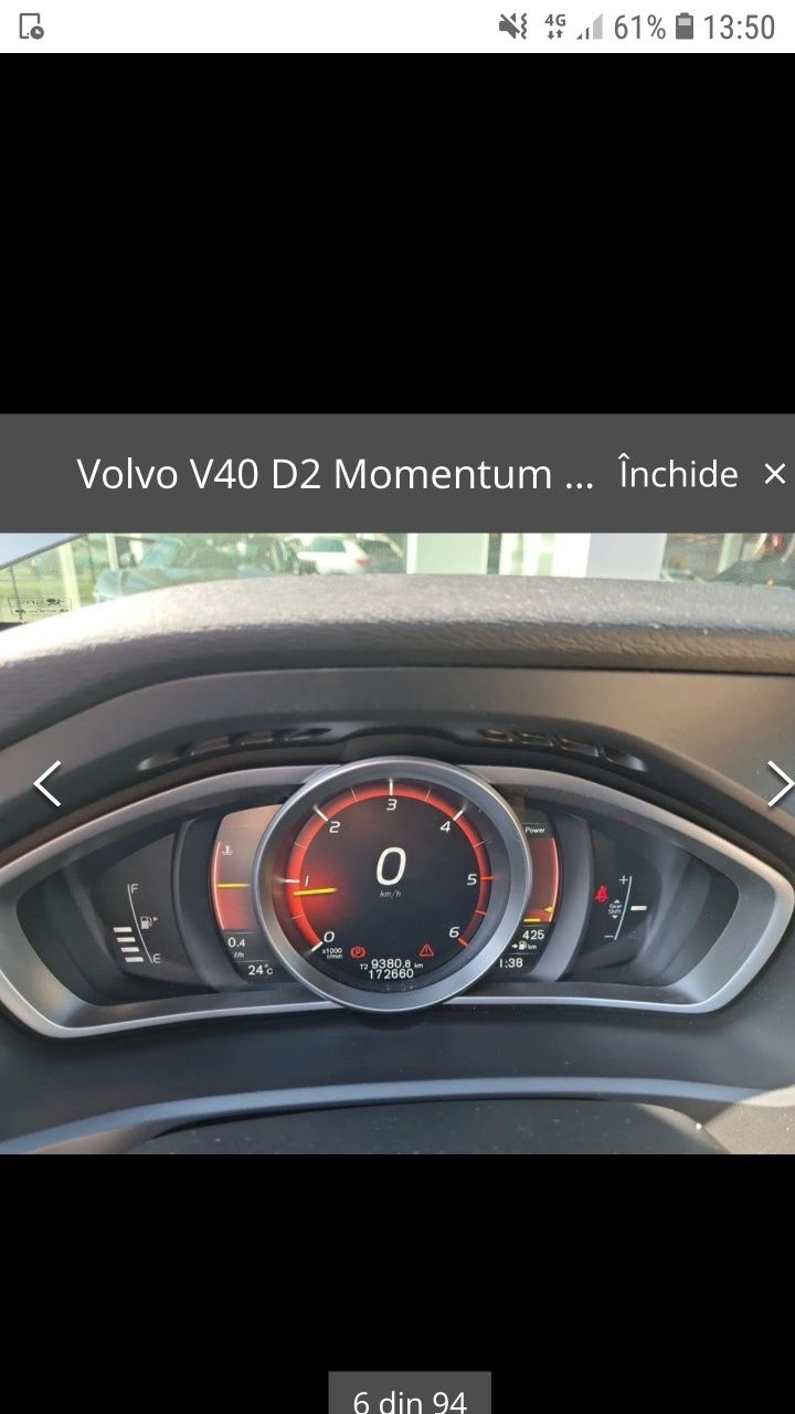 Ceas bord Volvo V40 Digitale pt TFT Retrofit 31412271 GRATIS instalare