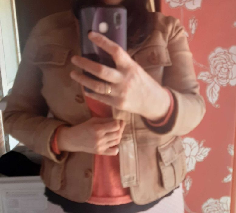 Дамско кожено яке телешкакожа