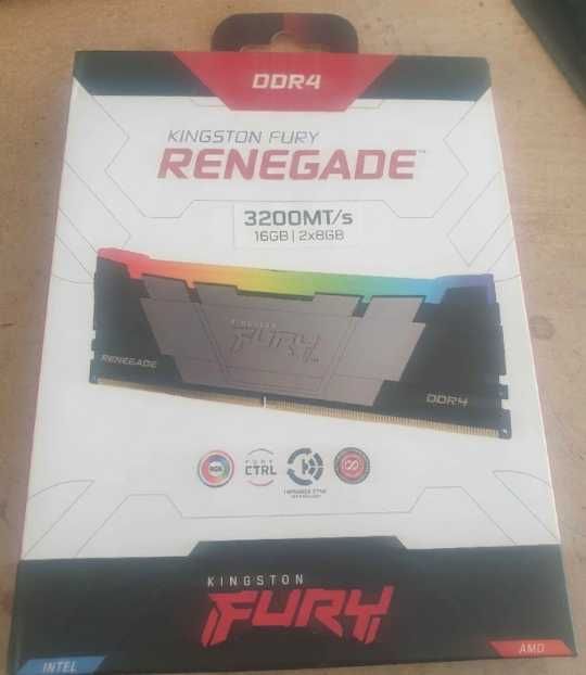 Kingston FURY Renegade RGB 16GB (2x8) DDR4 3200MHz | Гаранция до 2033г