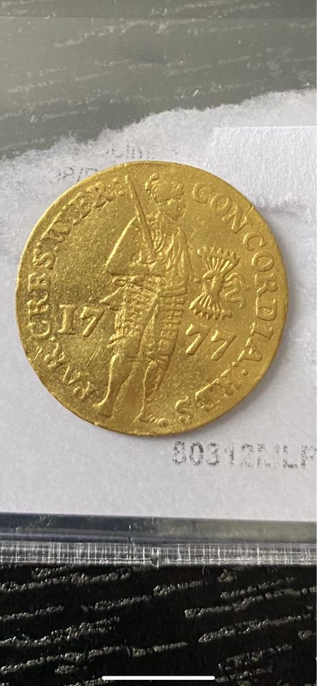 Moneda din aur 1777