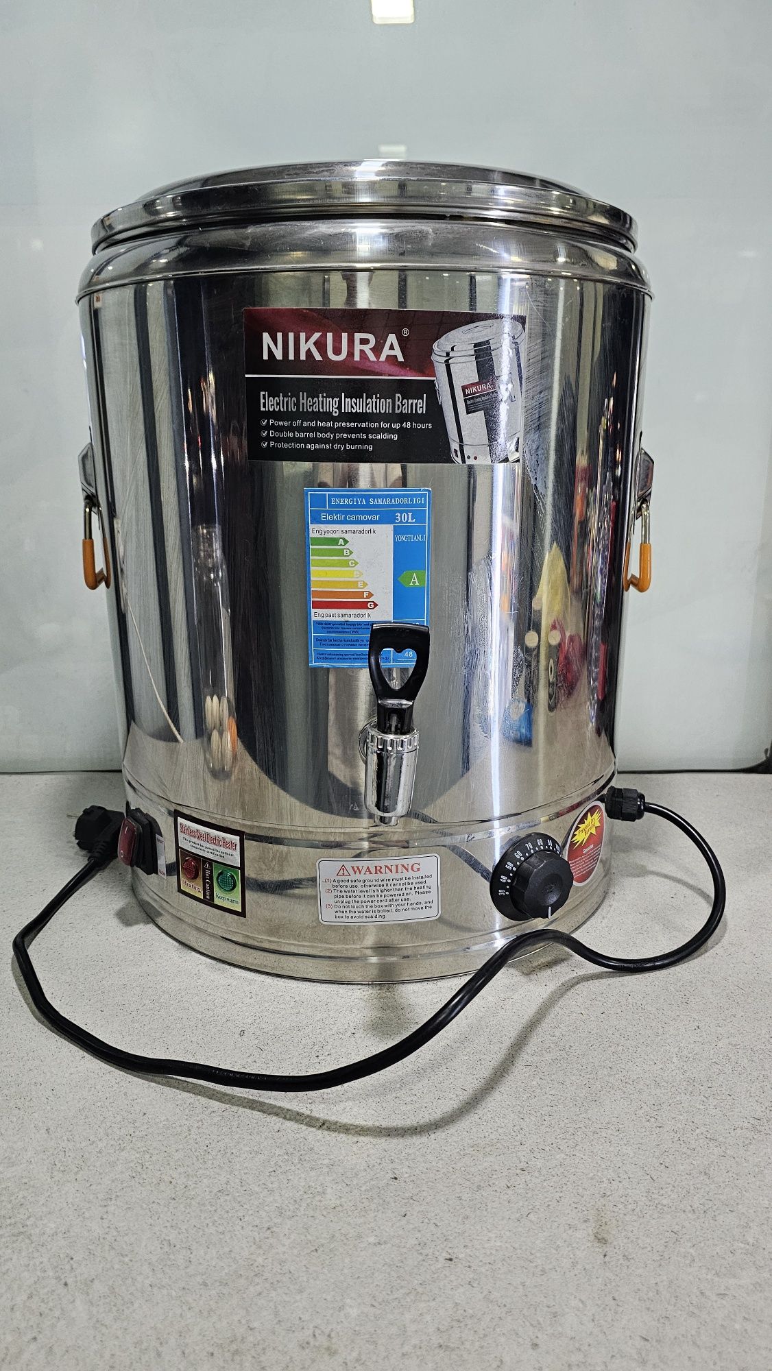 Elektr choynak, elektr samovar, elektrosamovar 30 litrlik