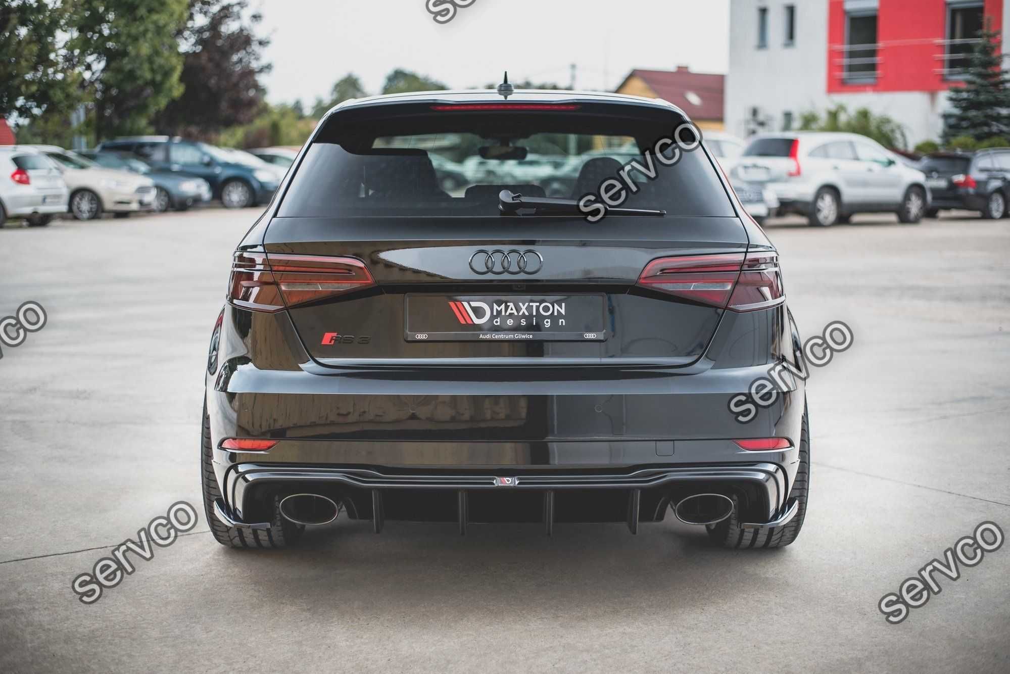 Difuzor bara spate Audi A3 RS3 8V Sportback 2017- v21 - Maxton Design