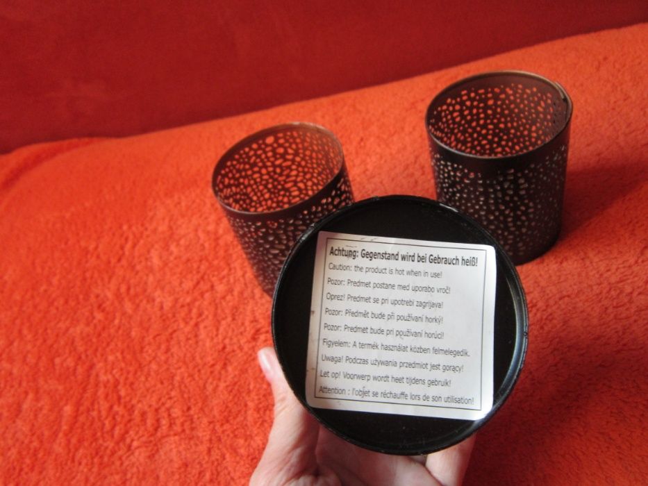 Suport/sfesnic lumanare,vintage, metalic.-made Germany