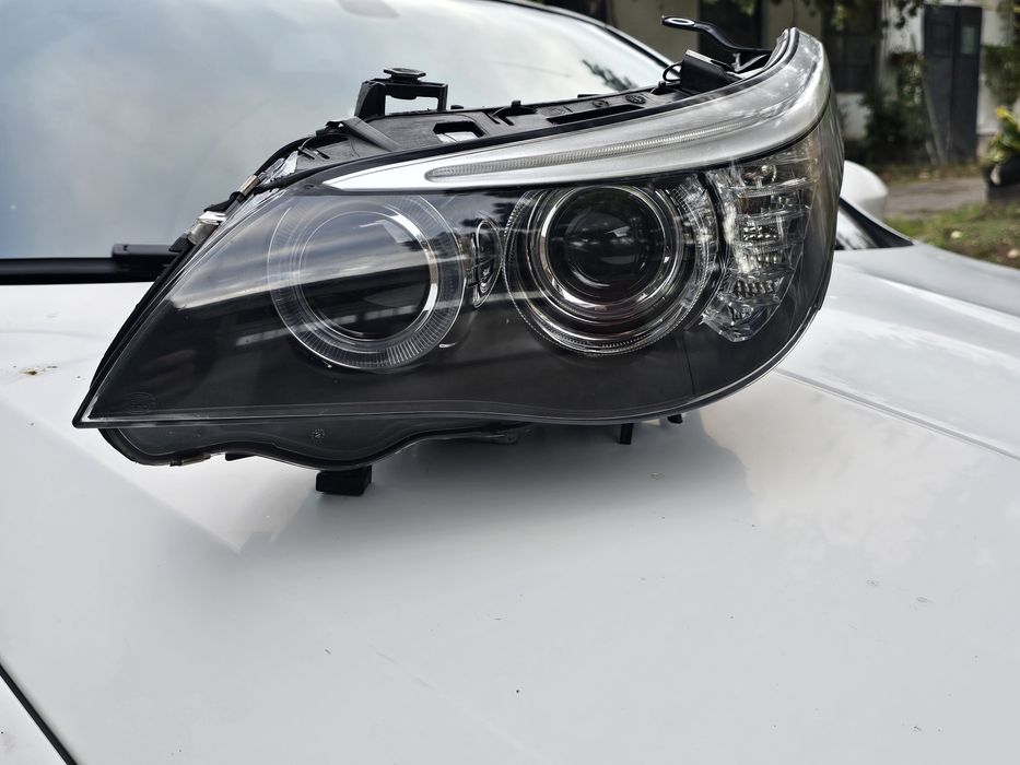 Ляв фар бмв е60 е61 фейслифт facelift xenon bixenon 535d 530d bmw