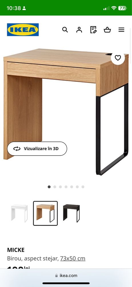 Birou Micke Ikea