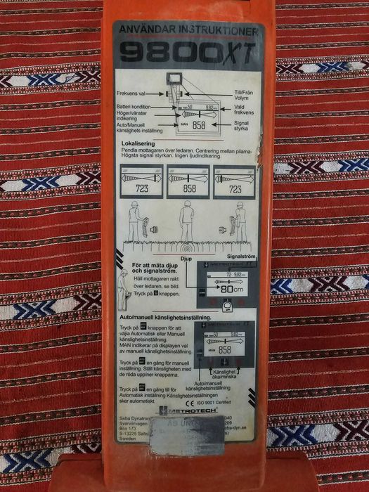 Detector Cabluri , Conducte in pamant