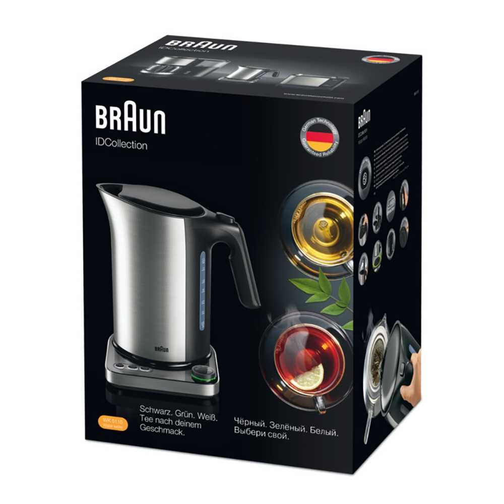 Чайник с терморегулятором Braun ID Breakfast Collection WK5115 черный