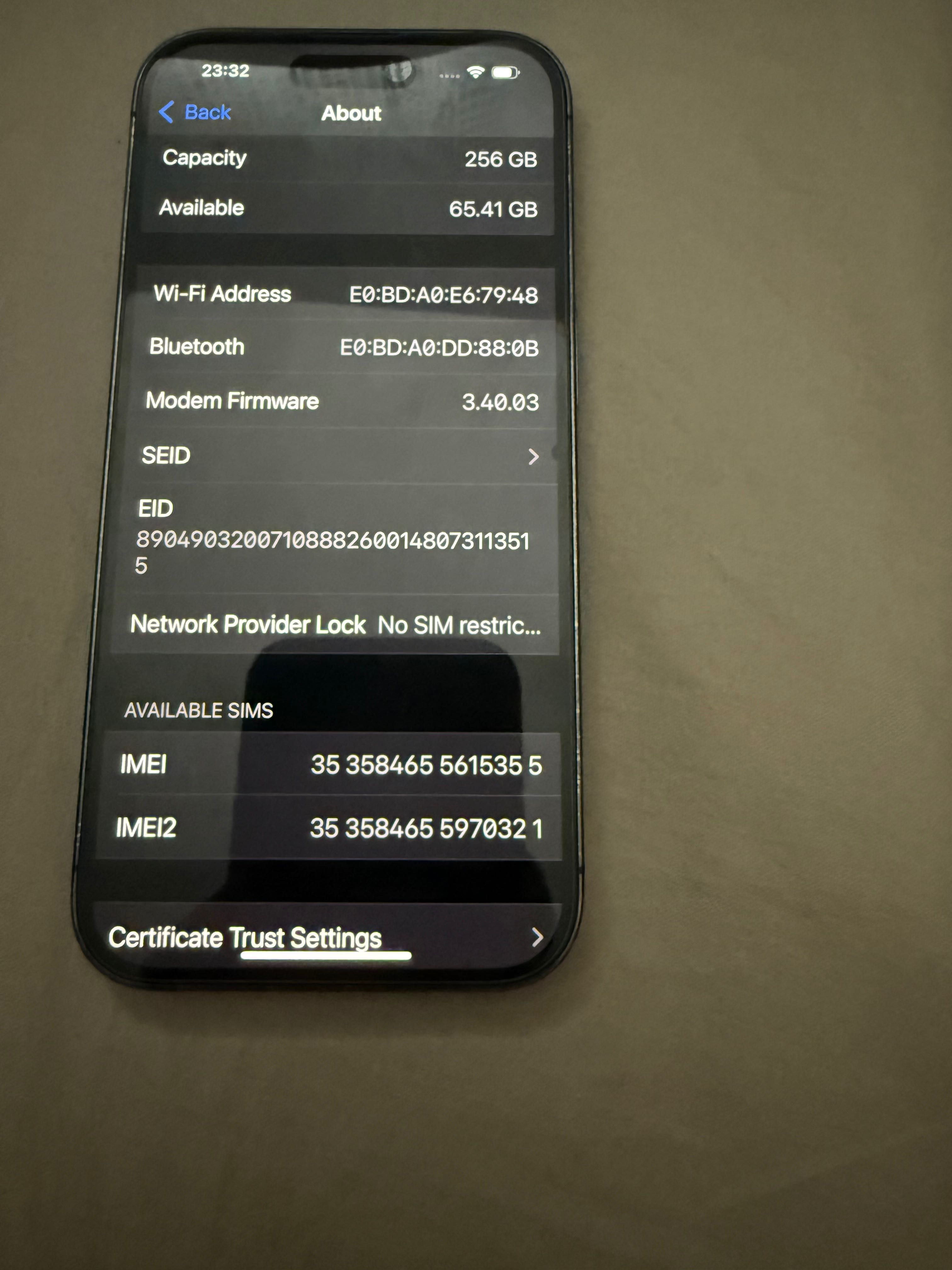 iphone14 pro 256 gb