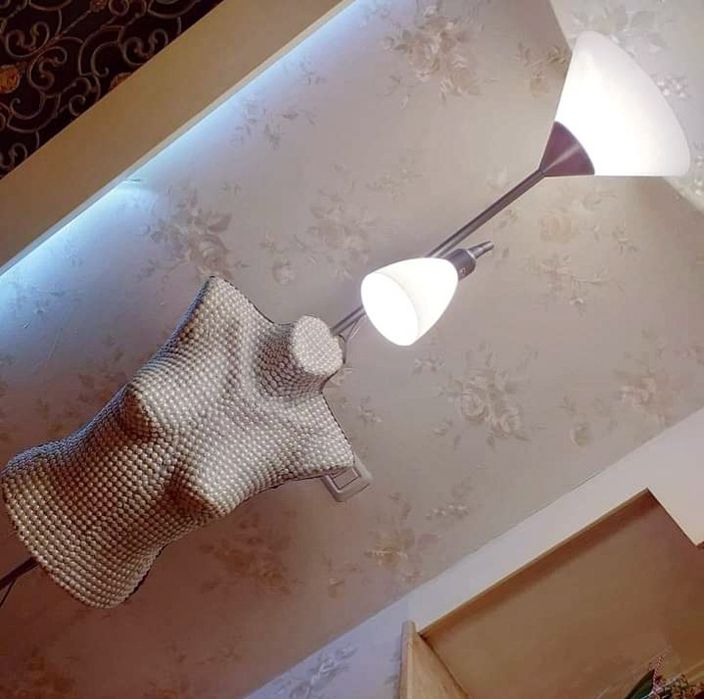 Lampa veioza handmade cu perlute