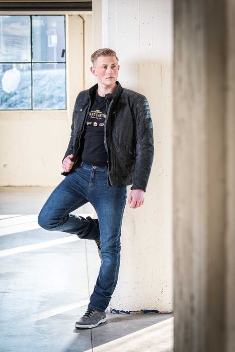 Blugi moto NOI cu Kevlar si protectii complete(genunchi,sold)GC Hornet