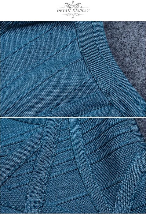 Тюркоазена бандажна рокля