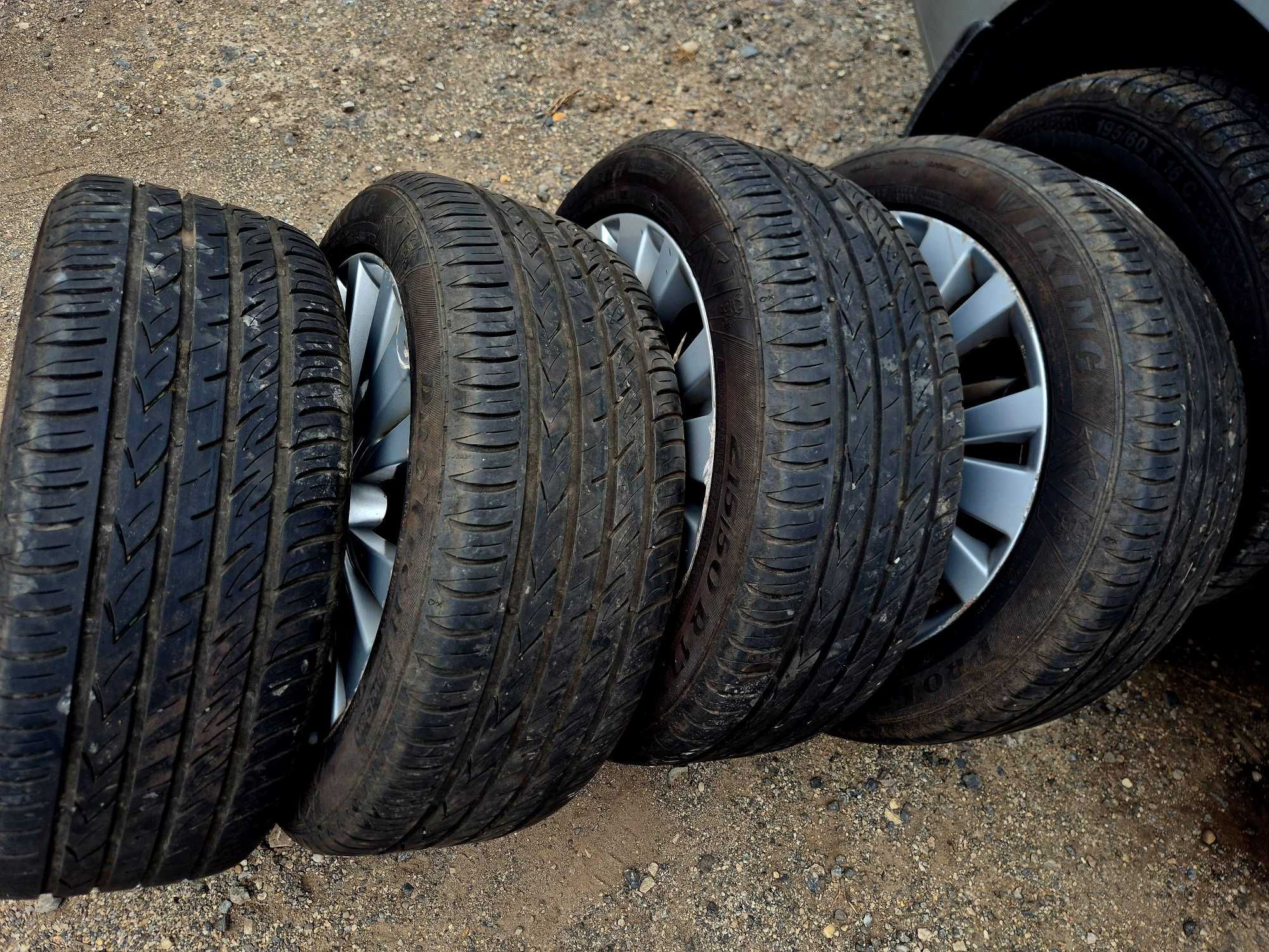 4 алуминиеви джанти 17" MAZDA 5X114,3 с гуми 215/50R17 VIKING