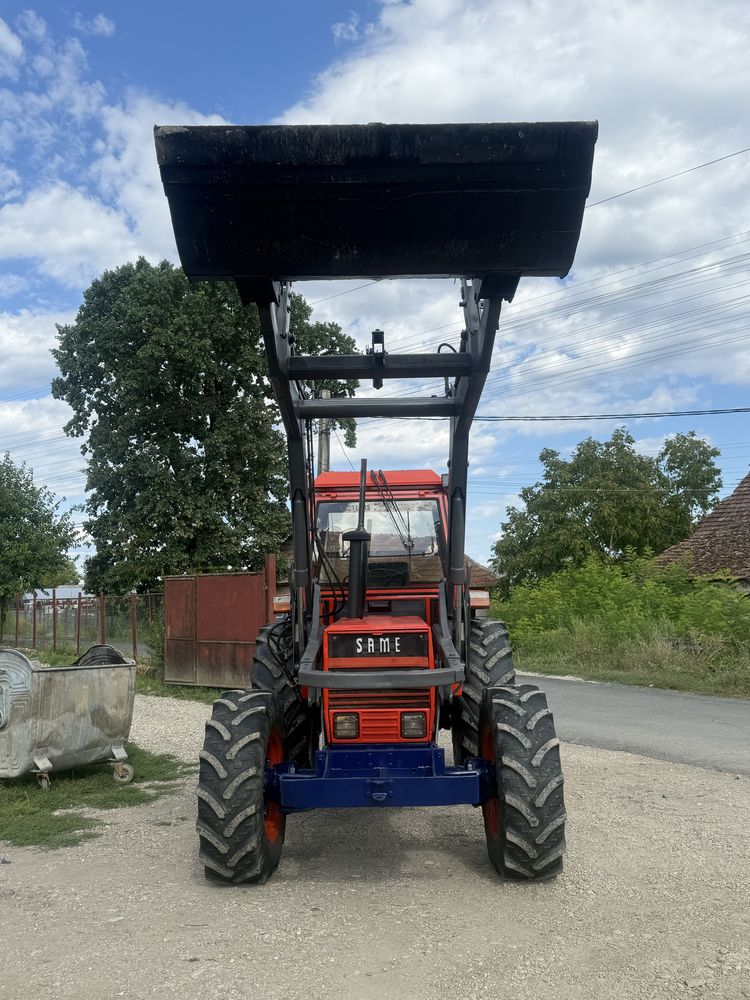 Vand sau schimb tractor Same Leopard 85 cu incarcator frontal