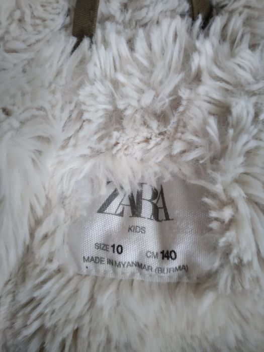 Топла шуба на ZARA за момиче