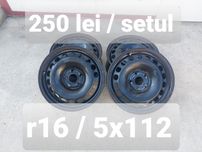 Jante din tabla r16 / Vw Audi Skoda Seat / 5x112 / ET 41