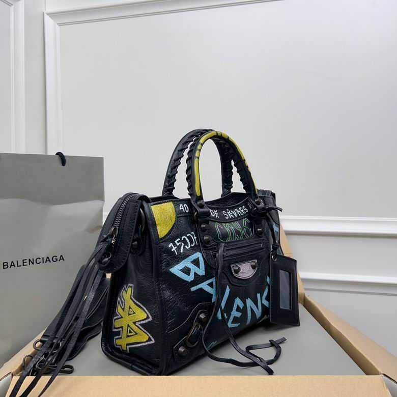 Poseta Balenciaga City Graffiti - piele naturala/premium/30cm