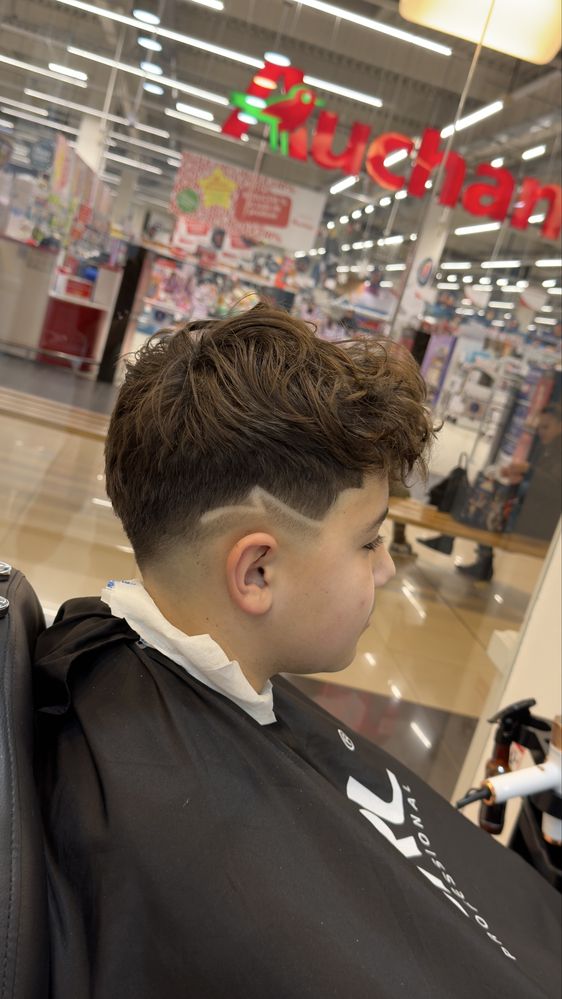 Barber at home.