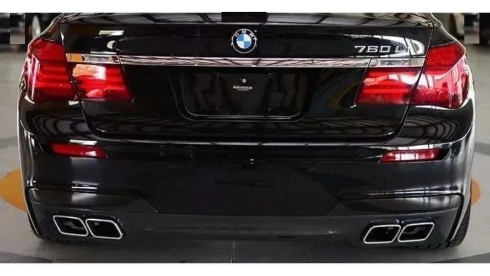 Ornamente tobe Tips evacuare sport BMW 760i seria 7 F01 F02 bmw seria7 tobe duble patrate ornamente duble F01 F02 comanda se plaseaza pe whatsapp