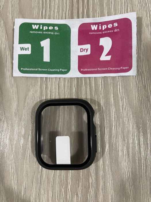 Стекло и крышка для Apple Watch case 8 7 6, 41 мм.