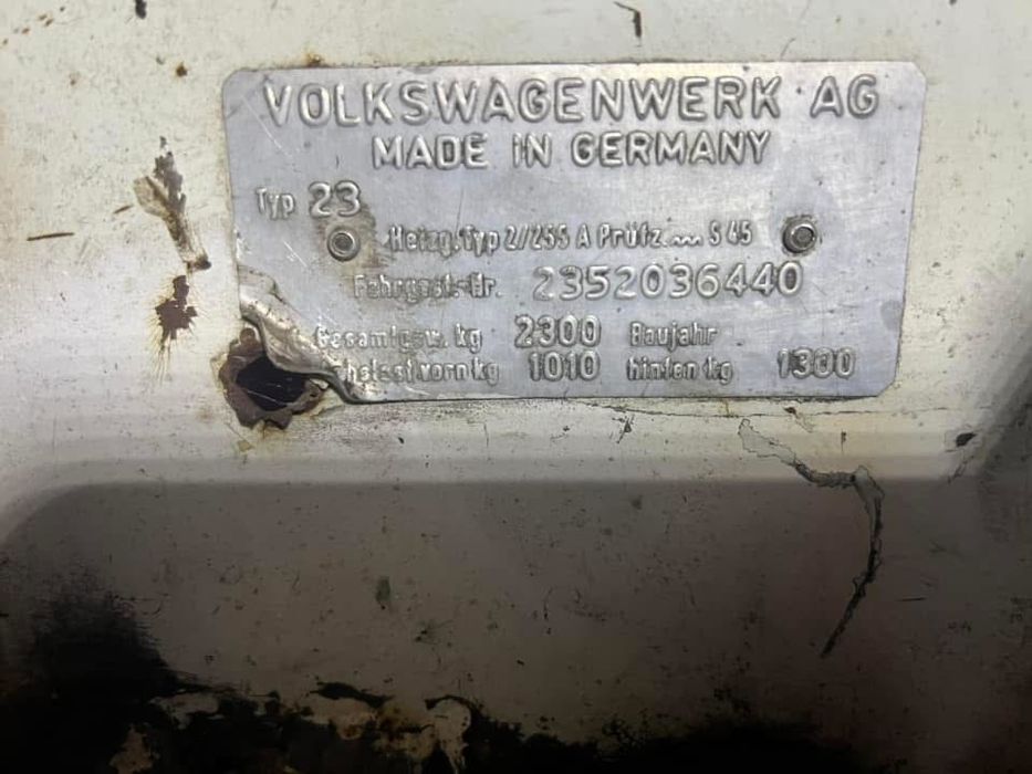 Volkswagen Transporter T2B motor original