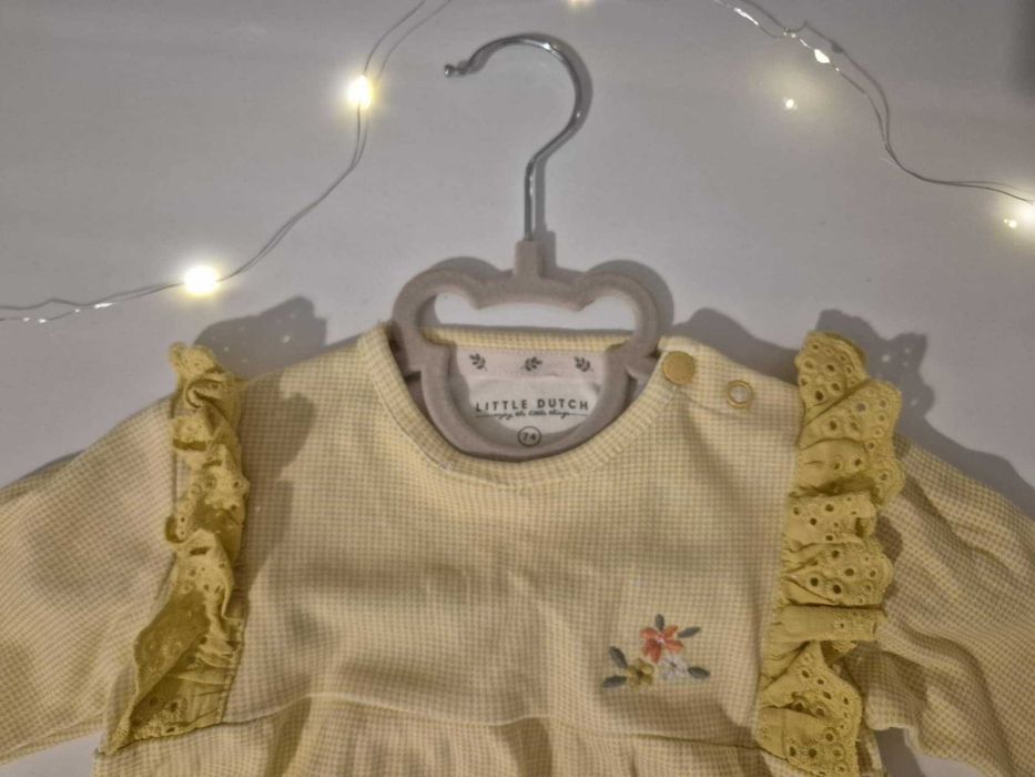 Little Dutch Бебешка карирана рокля - 74 см.