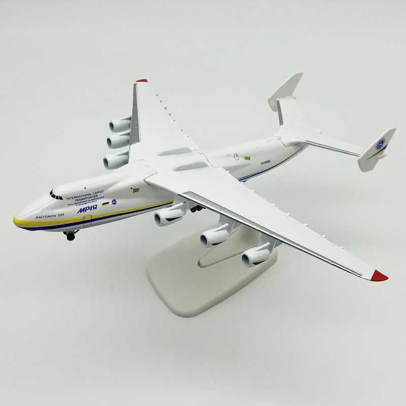 Macheta avion Antonov Mriya AN-225, metal, 20 cm