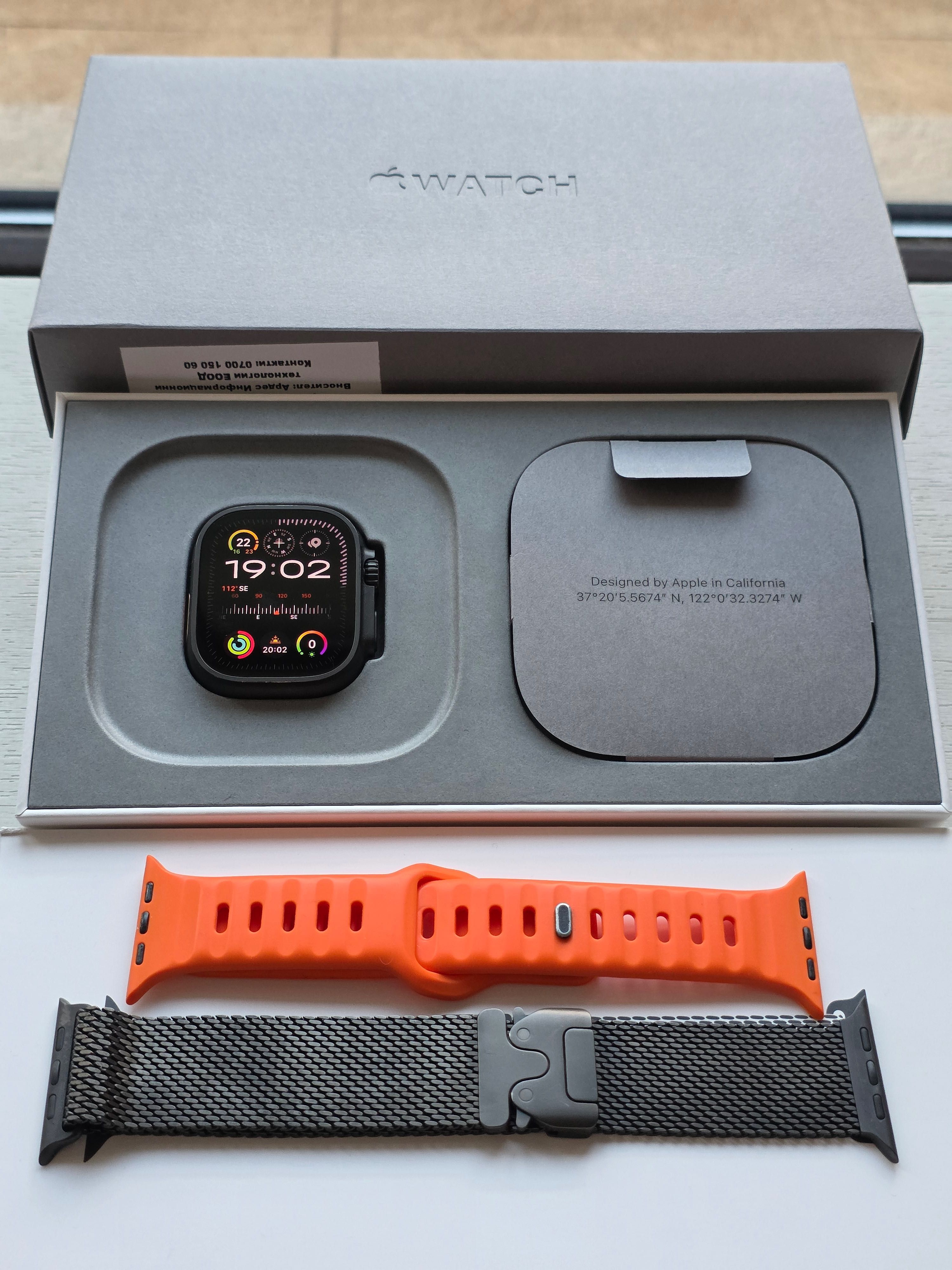 Apple Watch Ultra 2 Black 49mm Titanium Milanese Loop L Гаранционен