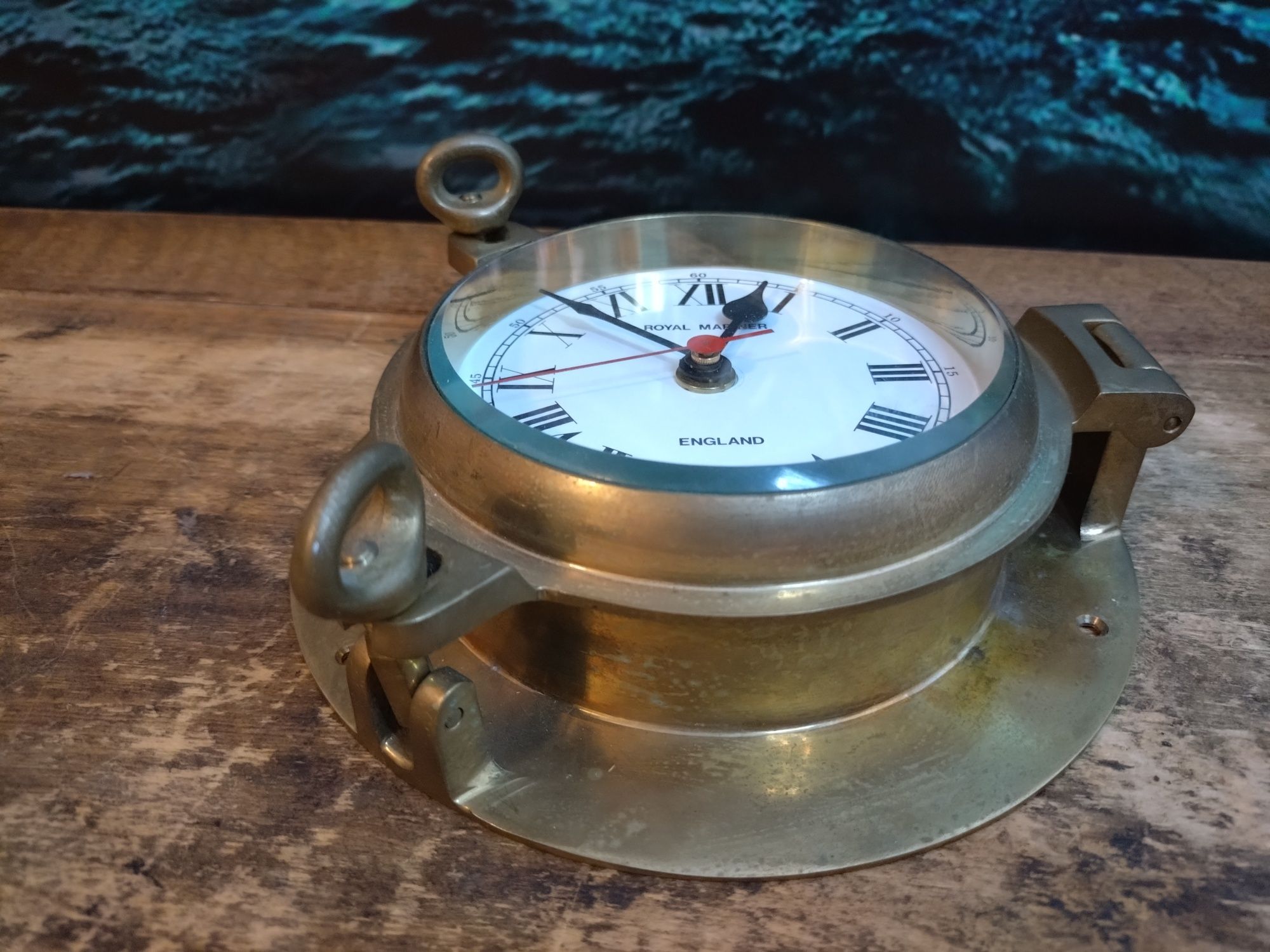 Nautica ceas Quartz marinăresc hublou bronz
