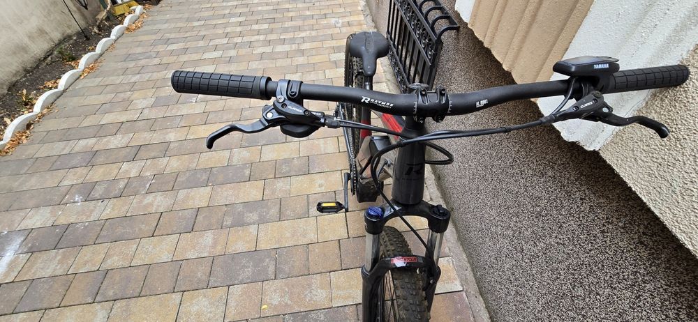 Bicicleta Electrica Raymon HardRay E3.0-27.5 Inch,L, Gri-Rosu