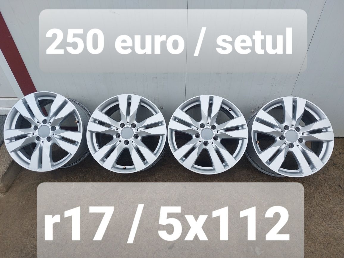 Jante aluminiu ORIGINALE r17 / Mercedes Vw Skoda Seat  Audi / 5x112