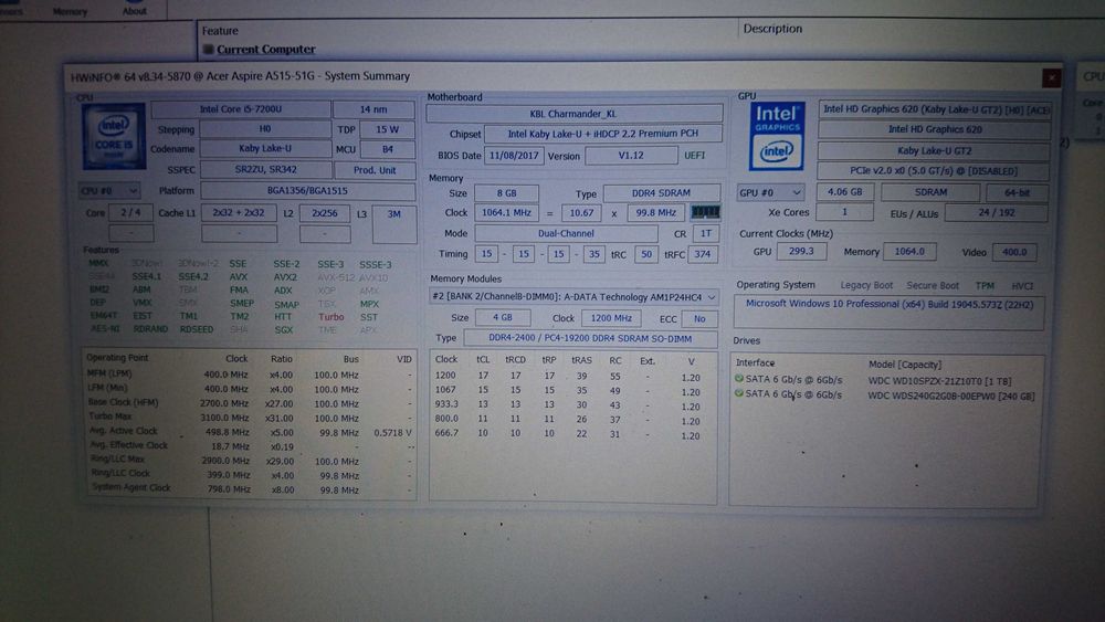 Лаптоп Acer Aspire A515-51G