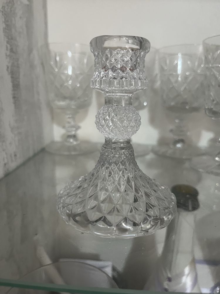Кристални чаши,ледарка,захарници