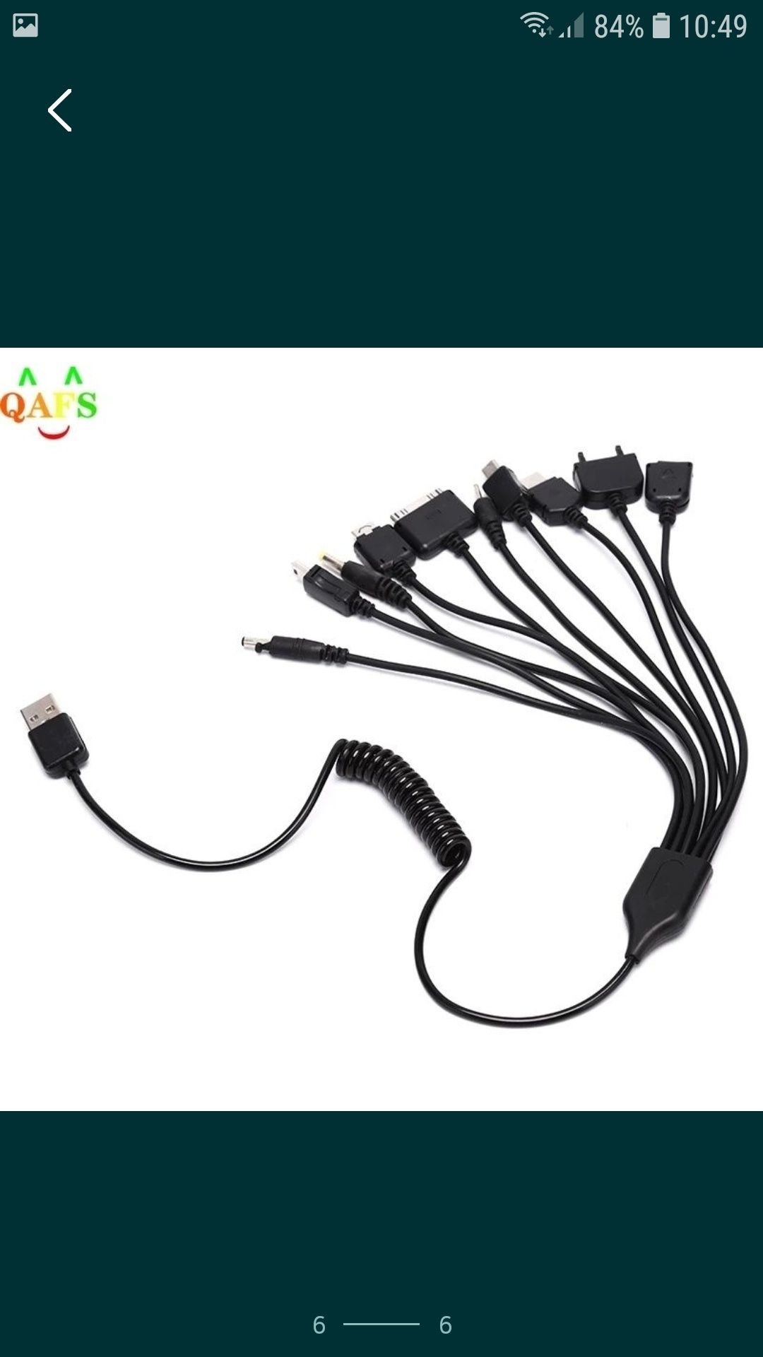 Cablu de încărcare USB 10-in-1