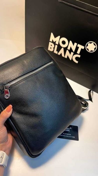 Mont blanc Geantă pentru bărbați, piele 66309