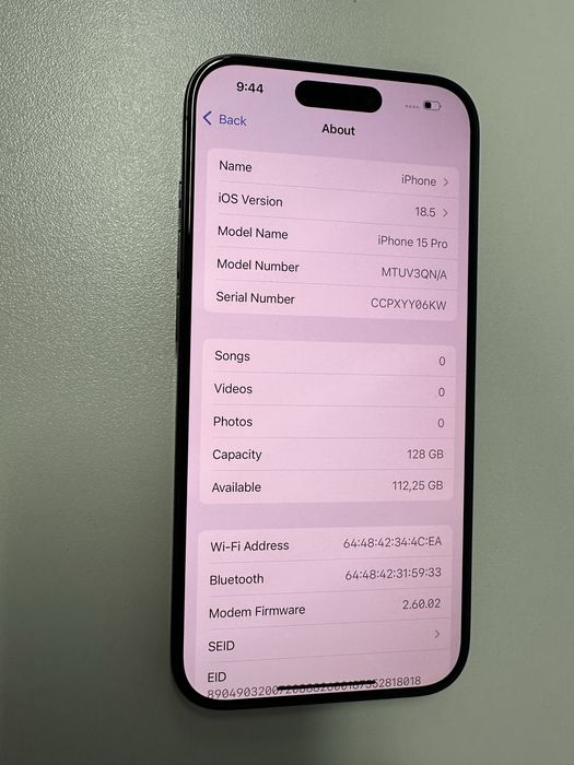 iPhone 15 Pro 128GB 100% батерия Много добро състояние!